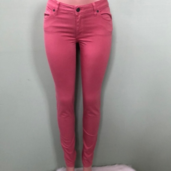 Burberry Brit Women's Salmon Pink Low Rise Skinny Jeans Sz 29